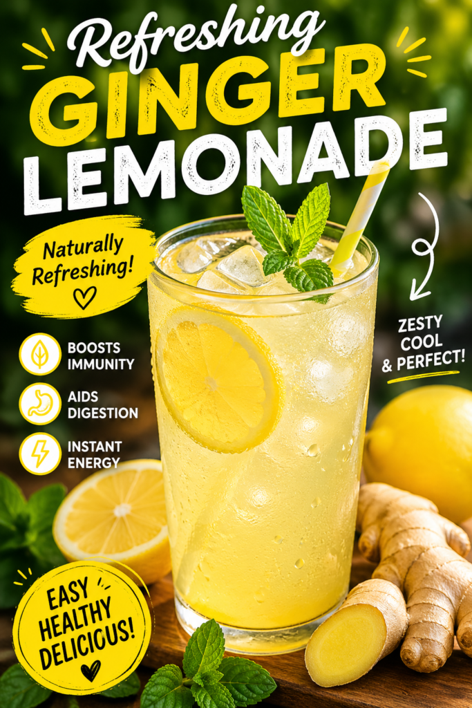 Refreshing Ginger Lemonade